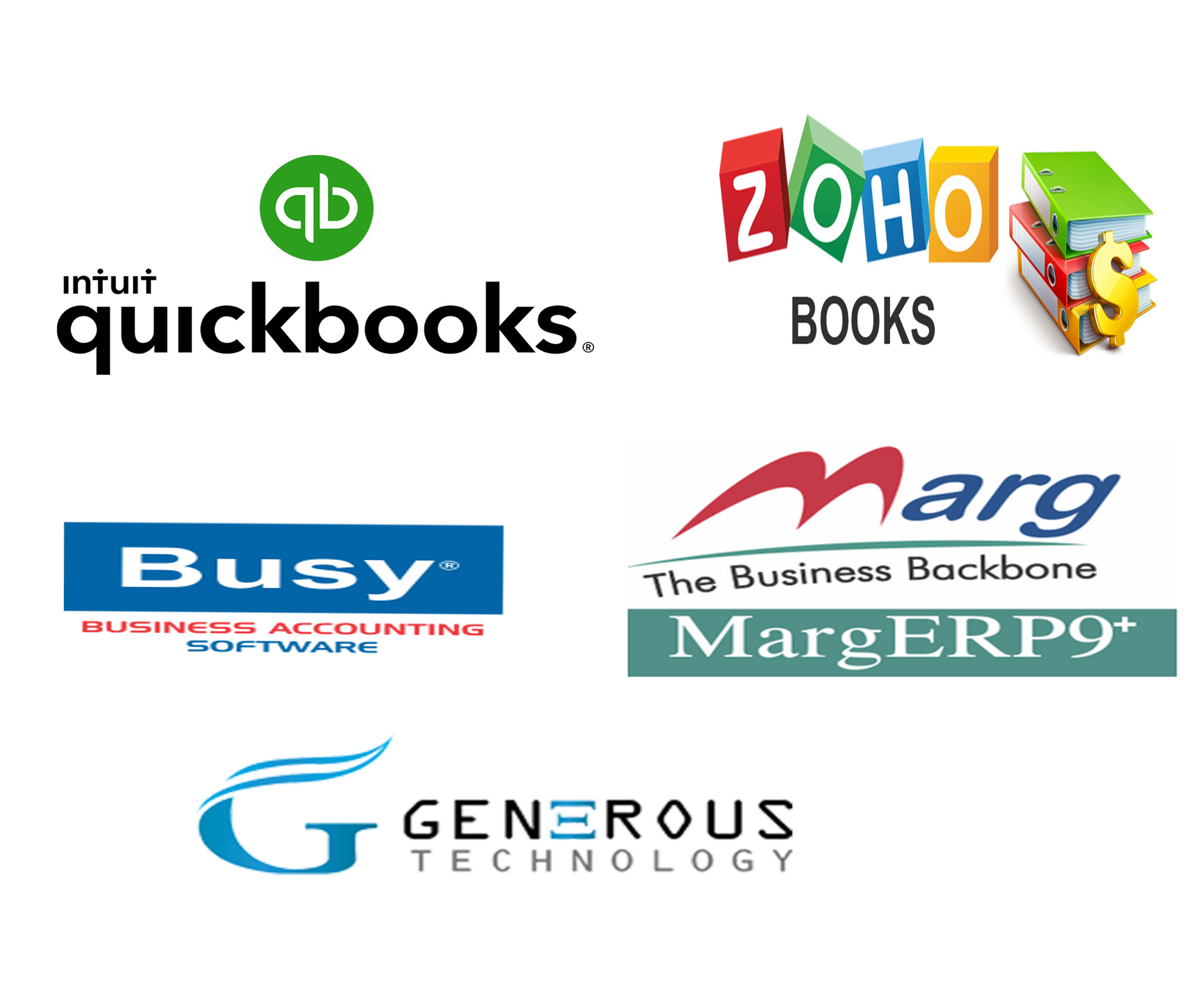 Other Accounting Software Busy,marg Zoho books,Quick Books